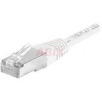 Patch Cord Rj45 Cat.6a F/utp White- 1 M Full Copper