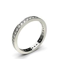 Pave Setting Full Eternity Diamond Ring