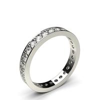 Pave Setting Full Eternity Diamond Ring
