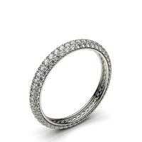 Pave Setting Full Eternity Diamond Ring