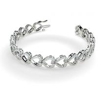 Pave Setting Round Diamond Designer Bracelet