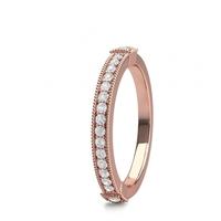 Pave Setting Half Eternity Diamond Ring