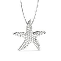 pave setting round diamond designer pendant