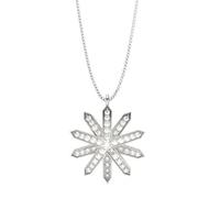 pave setting round diamond designer pendant