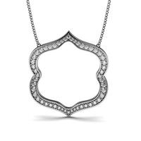 pave setting round diamond designer pendant