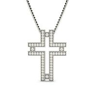 Pave Setting Cross Pendant