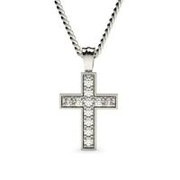 Pave Setting Cross Pendant