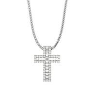 Pave Setting Cross Pendant