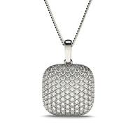 Pave Setting Round Diamond Designer Pendant