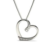 Pave Setting Heart Pendant