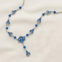 Parisian Enamel Necklace