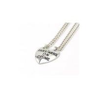 Partners In Crime Silver Friendship Necklaces