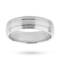 palladium 500 6mm fancy gents ring