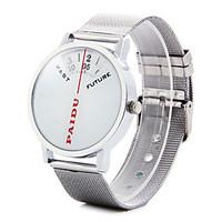 Paidu 58889 Rotational Scale Japan Quartz Watch Alloy Net Band Round Dial for Men Wrist Watch Cool Watch Unique Watch Fashion Watch