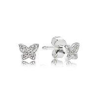 PANDORA Silver Mini Butterfly Stud Earrings
