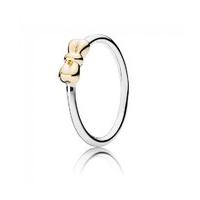 PANDORA Gold and Silver Bow Ring