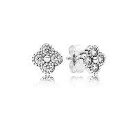 PANDORA Silver Oriental Blossom Earrings