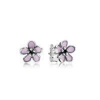 PANDORA Pink Cherry Blossom Flower Stud Earrings