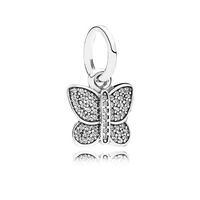 PANDORA Sparkling Butterfly Pendant Charm