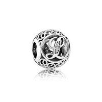 PANDORA Silver Vintage Letter L Charm