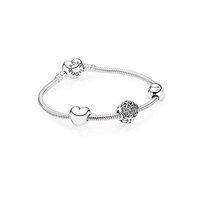 pandora silver openwork heart bundle