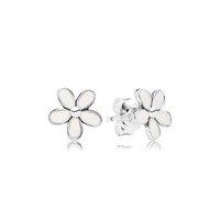 PANDORA Silver Daisy Flower Stud Earrings
