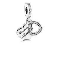 PANDORA Silver and Zirconia Beloved Mother Charm