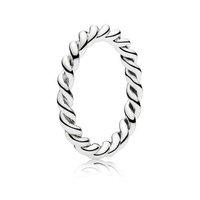 pandora silver twist ring