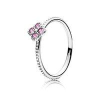 PANDORA Silver Pink Oriental Blossom Ring