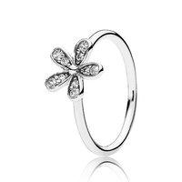 PANDORA Silver And Cubic Zirconia Dazzling Daisy Ring