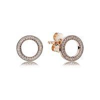 pandora rose forever pandora stud earrings