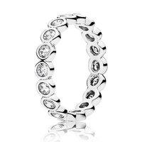 pandora silver and cubic zirconia alluring brilliant ring