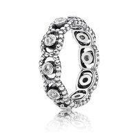 pandora silver and zirconia romance ring