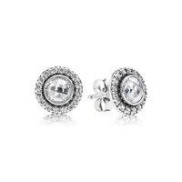 PANDORA Silver Statement Sparkling Stud Earrings