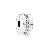 pandora silver shining line clip