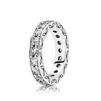 PANDORA Silver and Cubic Zirconia Eternity Ring