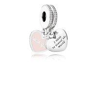 PANDORA Silver and Zirconia Travel Together Forever Charm