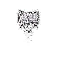 PANDORA Heart and Bow Hanging Charm