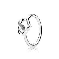 pandora ribbon of love heart ring