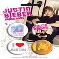 Pack Of 4 Justin Bieber Badge Set
