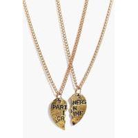 Partners In Crime 2 Piece Necklace Pack - gold