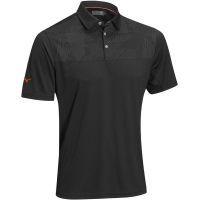 panel hazard golf shirt black