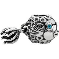 pandora angelfish charm with blue topaz 791108tpp