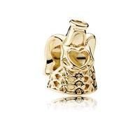 pandora golden angel charm