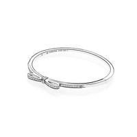 pandora sparkling bow bangle