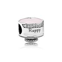 pandora pink happy birthday cake charm