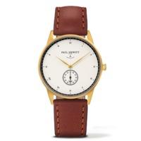 paul hewitt signature line gold brown watch