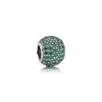 PANDORA Green Pavé Lights Charm