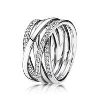 pandora braided crystal ring