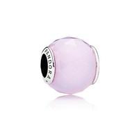 pandora abstract opalescent pink geometric charm